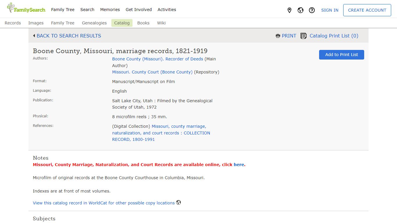 Boone County, Missouri, marriage records, 1821-1919 - FamilySearch